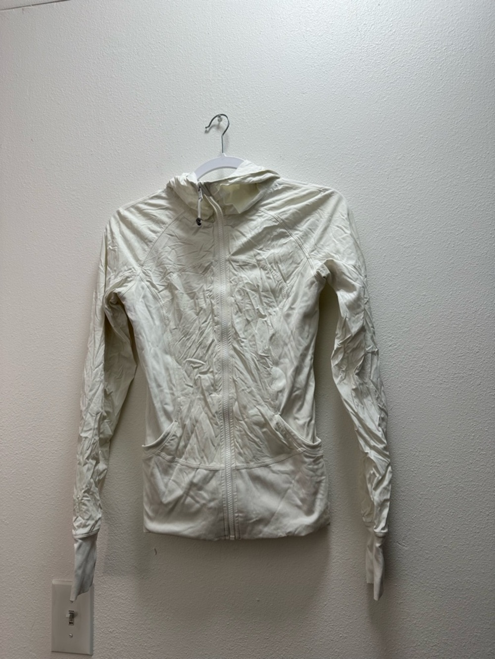 Lululemon white zip up jacket